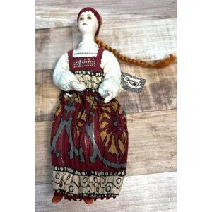 Vintage Russian Artisan KAT'USHA 00' Gypsy Woman 6.75 Height